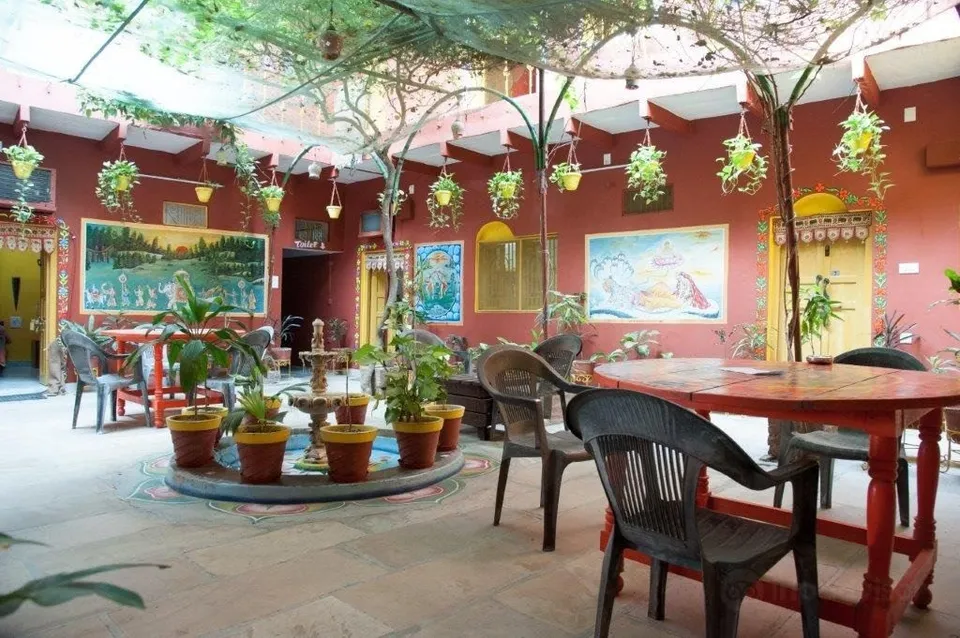 Open space area in Ganpati Guest House Varanasi