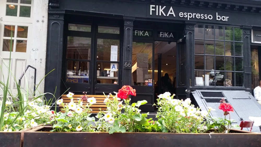 Scandinavian-inspired Fika cafe in Tribeca, New York City, featuring a clean, modern design with premium coffee and pastries.