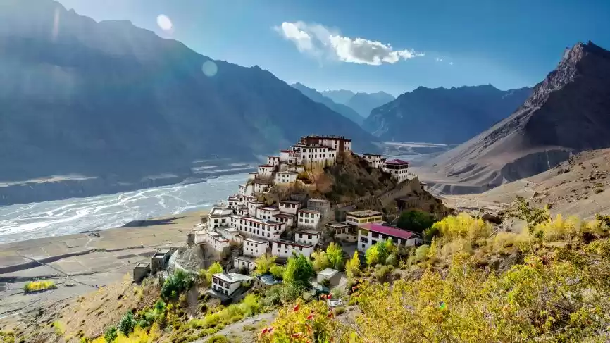 beautiful view of Spiti Valley in Himachal