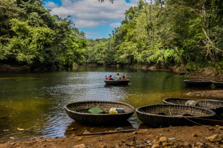 Coracle ride in Hampi